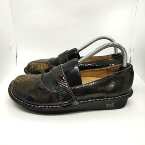 Alegria Feliz Snake Skin Print Mary Jane Style Comfort Shoes Women's Size 39
